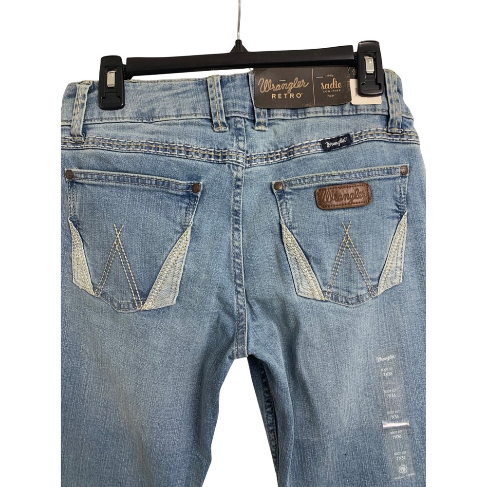 NWT Wrangler Retro Sadie Low Rise Bootcut Jeans Light Wash 7x36